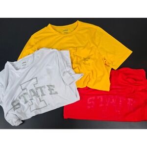 Authentic Brand Iowa State Cyclones T-Shirt 3 Pack Mens L ISU NCAA